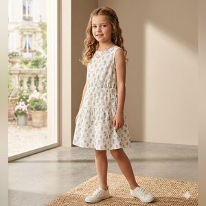 Zara Kids floral print sleeveless dress
